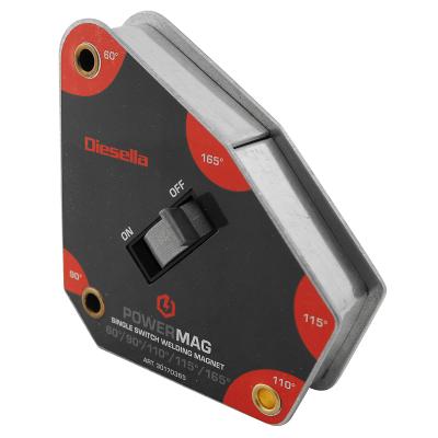 WLDPRO Magnetic Welding Clamp with 60°/90°/110°/115°/165° angles and on/off function (30kg/295N)